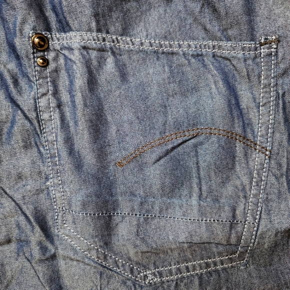 G-Star Raw Silky-Soft Denim Jumpsuit Size M - Picture 5 of 14